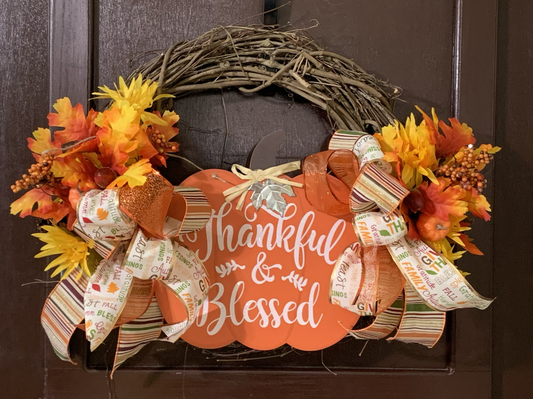 Creating a Fall Wreath for Less than $15