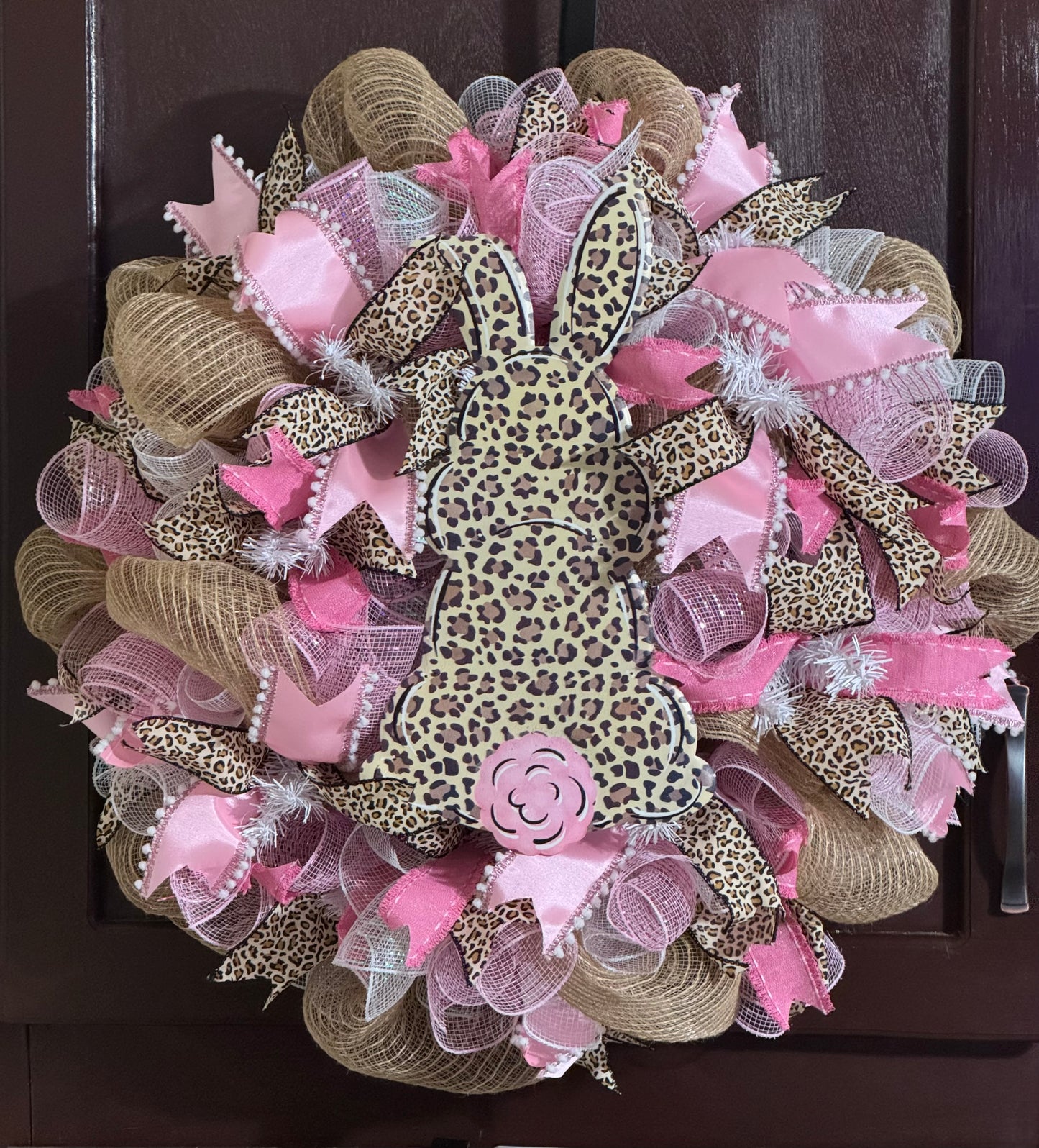 Leopard Bunny Wreath