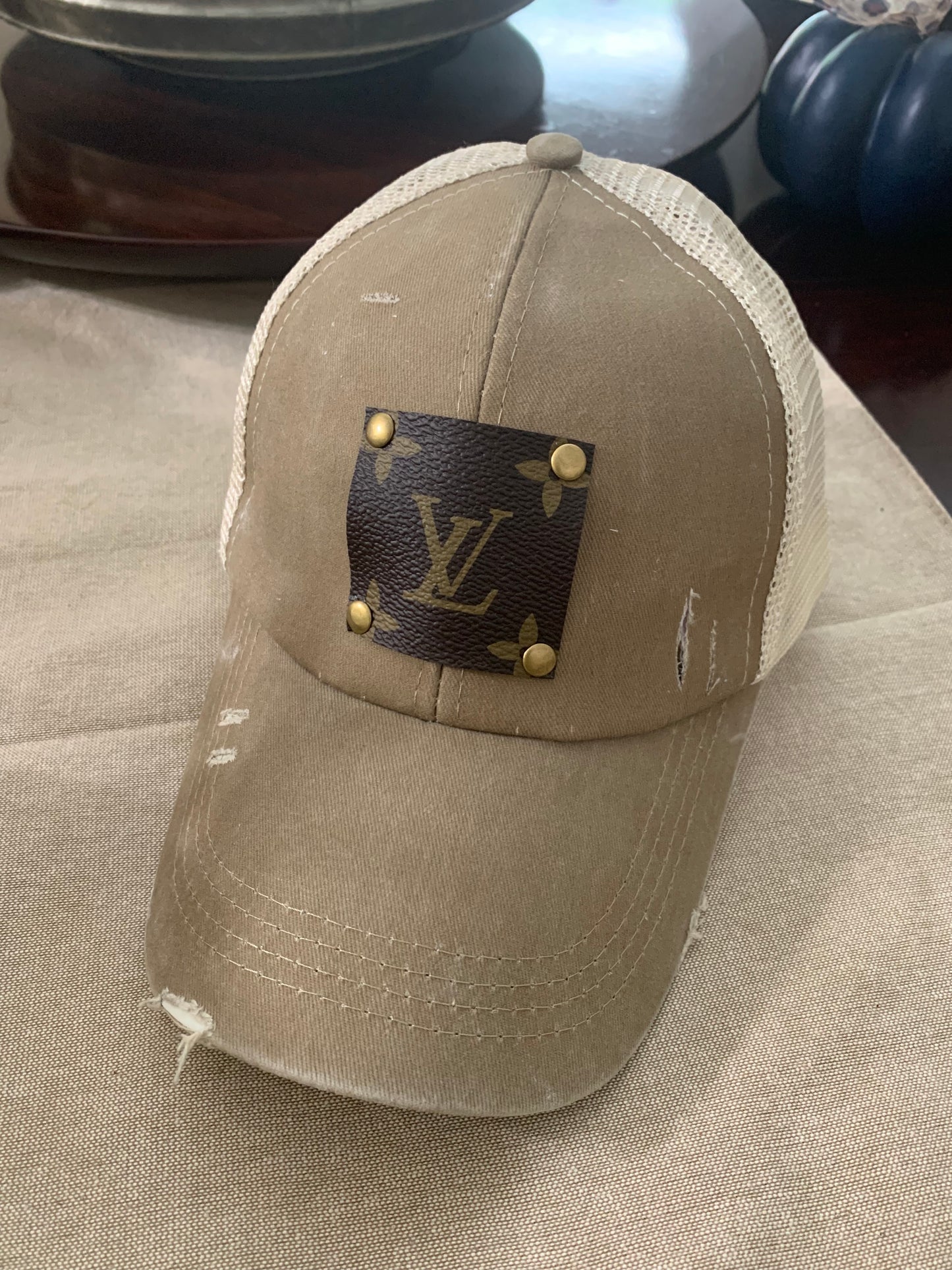 Repurposed, Upcycled Womens Cap