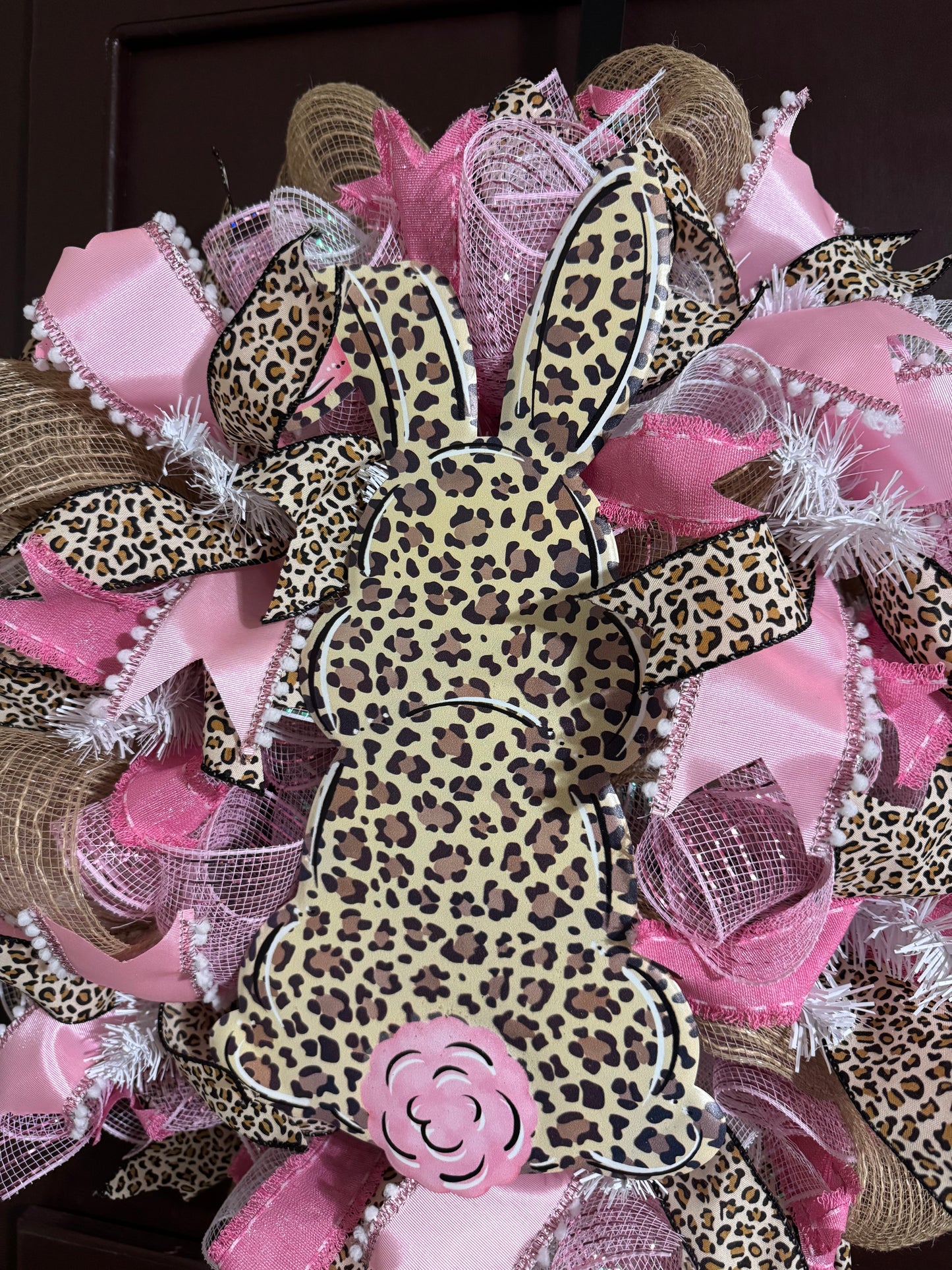Leopard Bunny Wreath