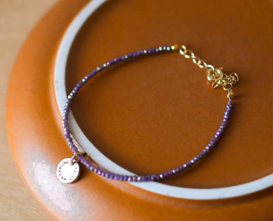 Iridescent Deep Purple Trust My Darling Bracelet