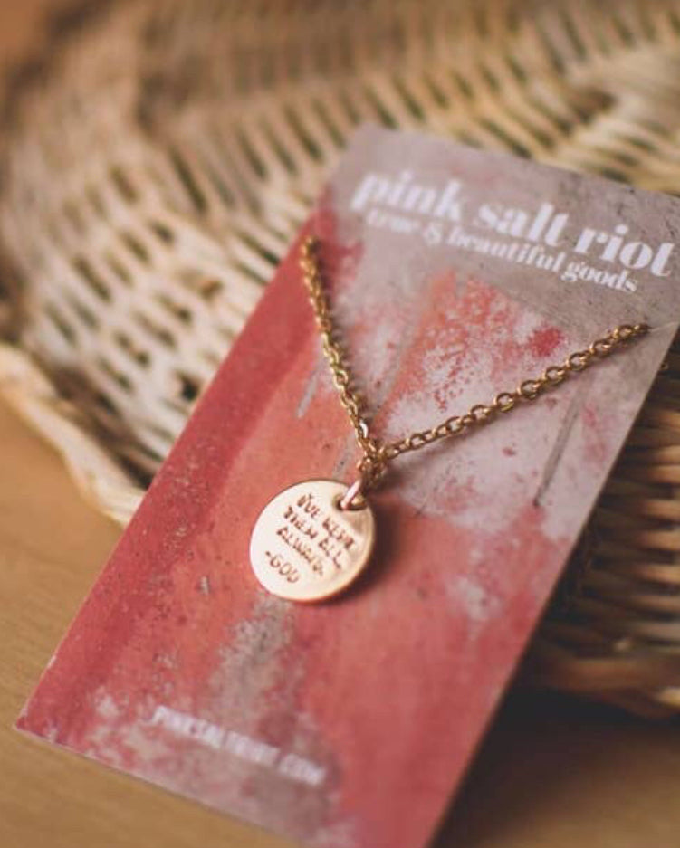 Remember My Promises Gold Necklace