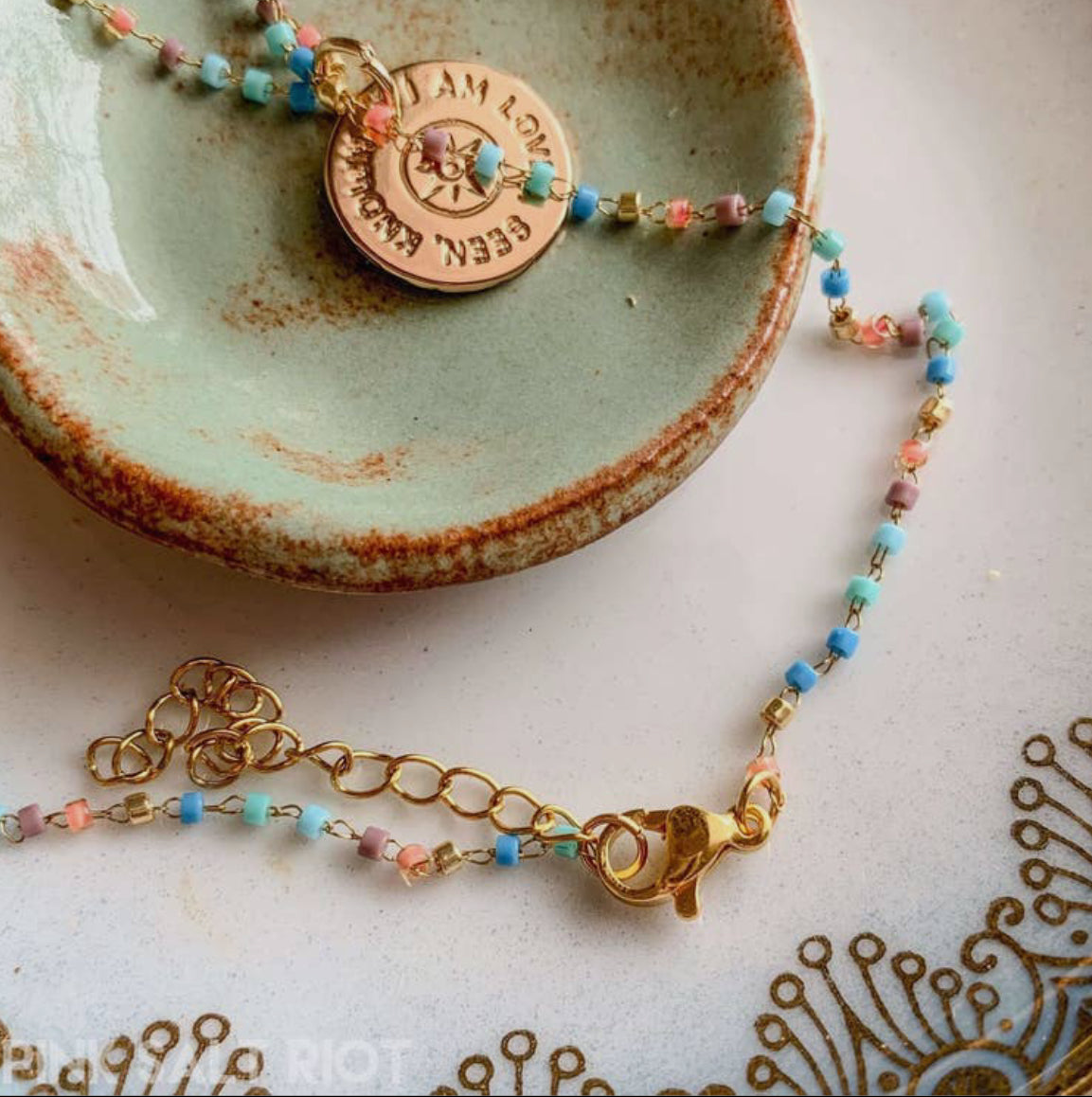 Seen & Known Summer Seed Chain Gold Necklace