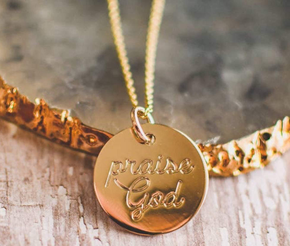 He Can Do It Again Large Pendant Necklace