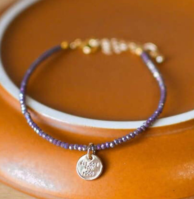 Iridescent Deep Purple Trust My Darling Bracelet