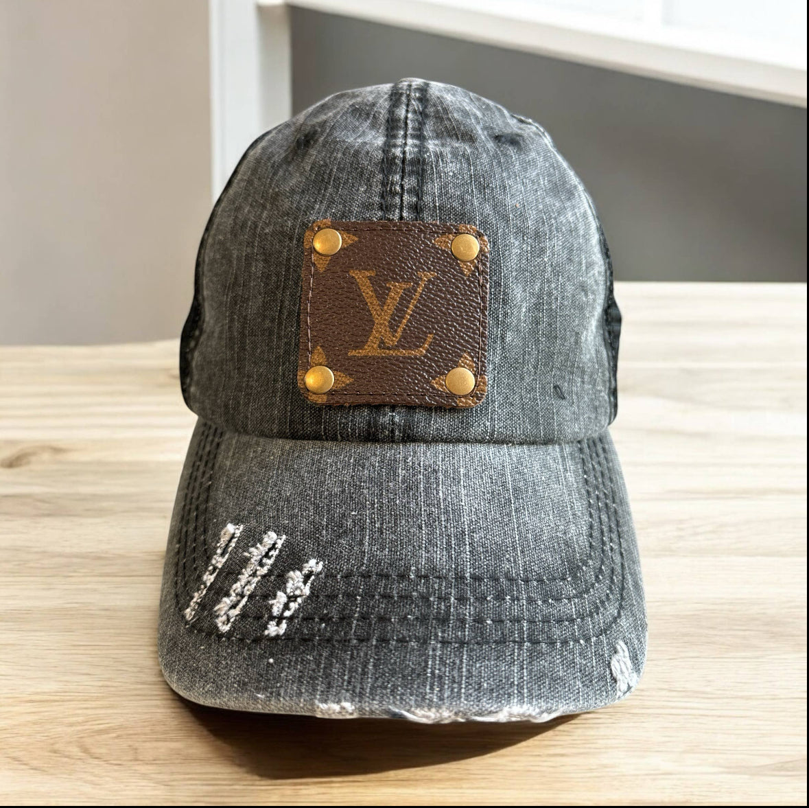Repurposed, Upcycled Womens Cap