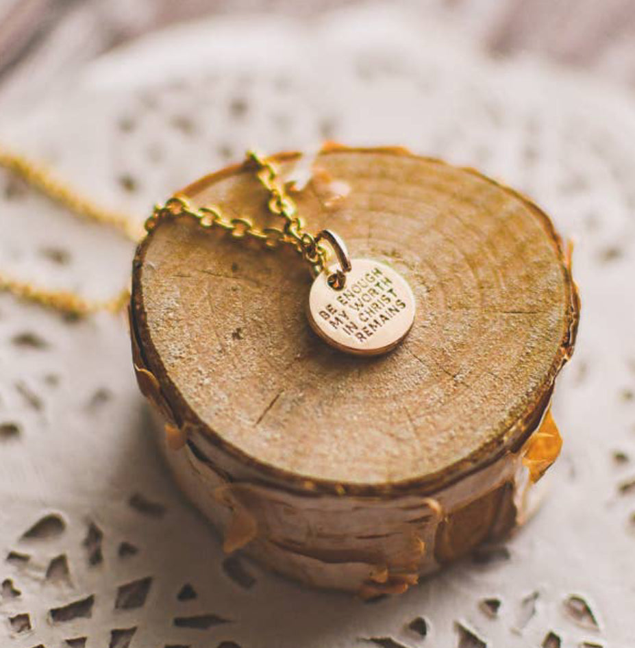Let Enough Be Enough Coin Necklace