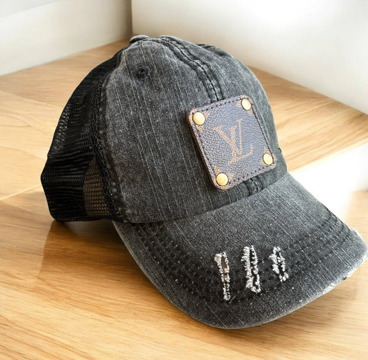 Repurposed, Upcycled Womens Cap