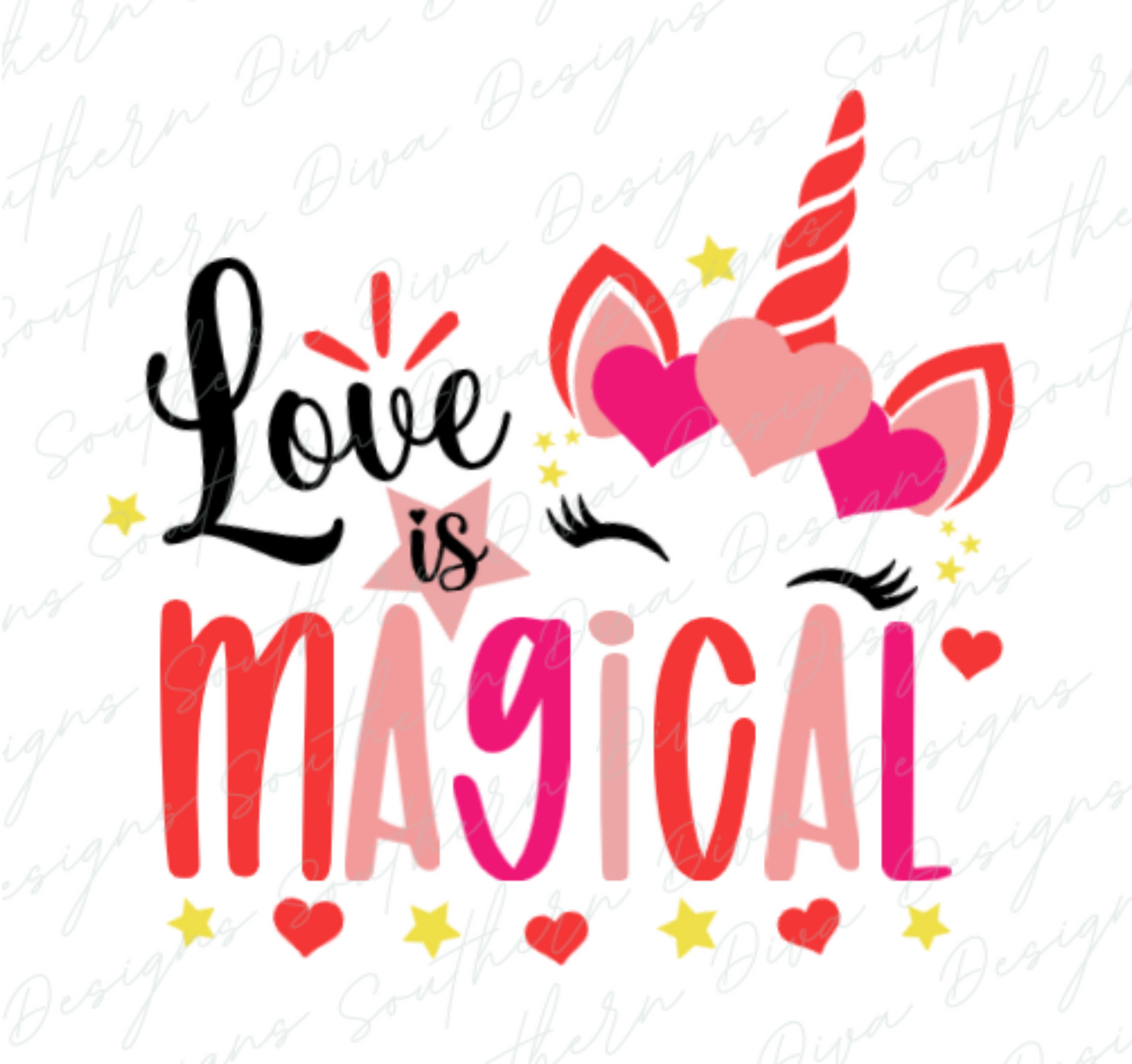 Love is Magical PNG - Instant Digital Download for Print and Cut, Sublimation