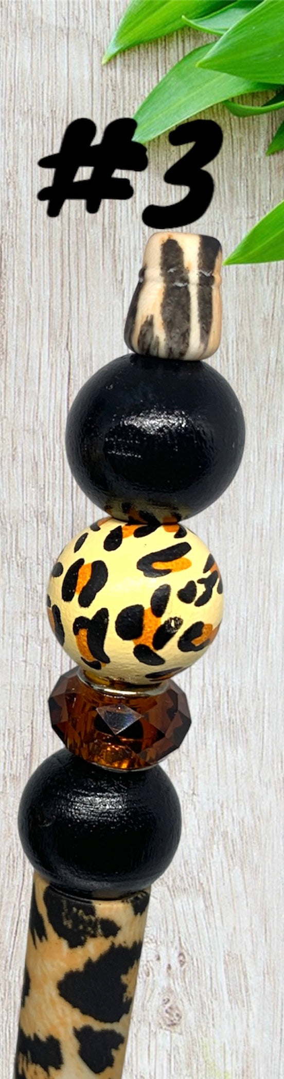 Beaded Pens - Animal Print