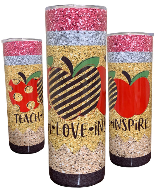 Teach Love Inspire Tumbler - 20 oz.