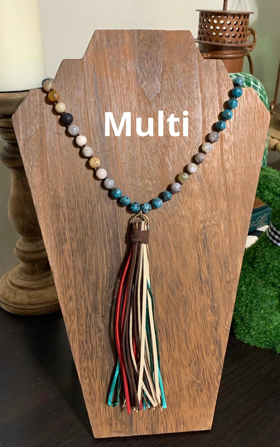Boho Tribal Tassel Necklace