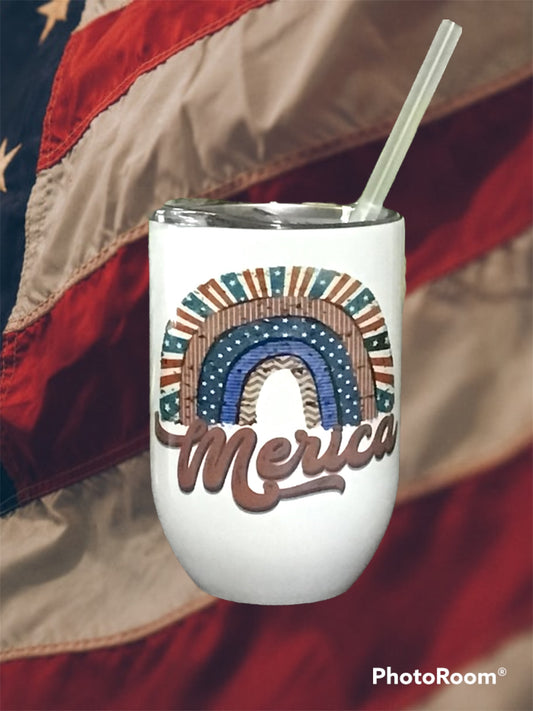 Merica Wine Tumbler