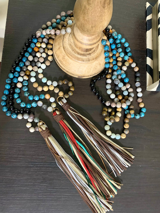Boho Tribal Tassel Necklace