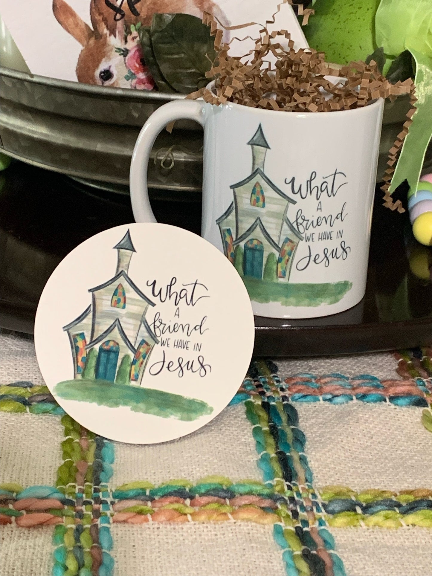 Watercolor Hymn Mug & Coaster