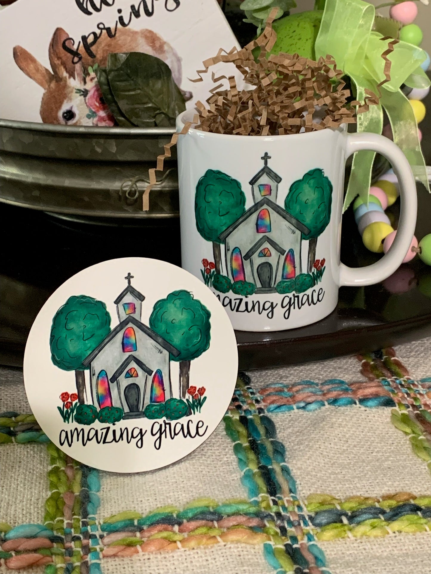 Watercolor Hymn Mug & Coaster