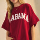 Alabama Boxy Short-sleeve Sweatshirt
