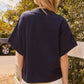 “A”  Plus Lettering Oversized Sweatshirt