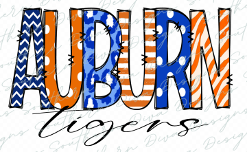 Auburn Doodle PNG - Instant Digital Download for Print and Cut, Sublimation