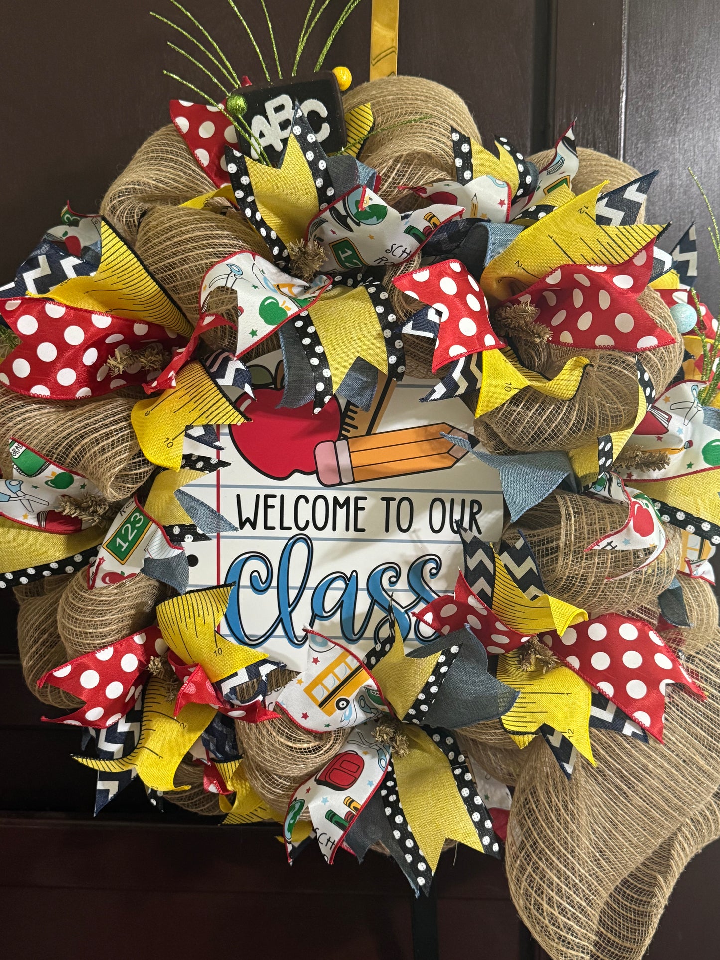 Welcome To Our Class Wreath