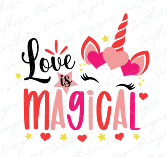 Love is Magical PNG - Instant Digital Download for Print and Cut, Sublimation