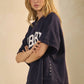 Auburn Plus Boxy Short-sleeve Sweatshirt