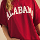 Alabama Boxy Short-sleeve Sweatshirt