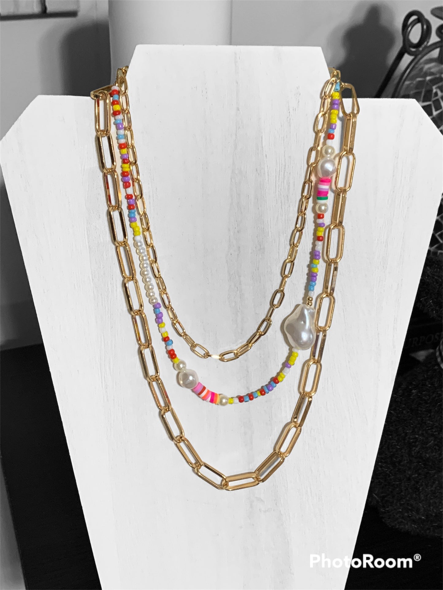 Boho Beaded Layer Necklace