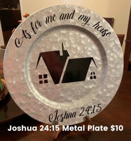 Joshua 24:15 Metal Plate